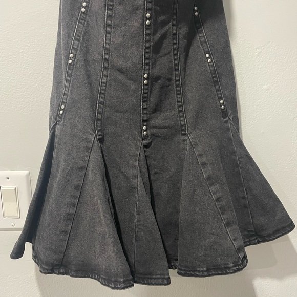 Wild Fable Dark Gray Strapless Dress Country Western - Picture 6 of 8